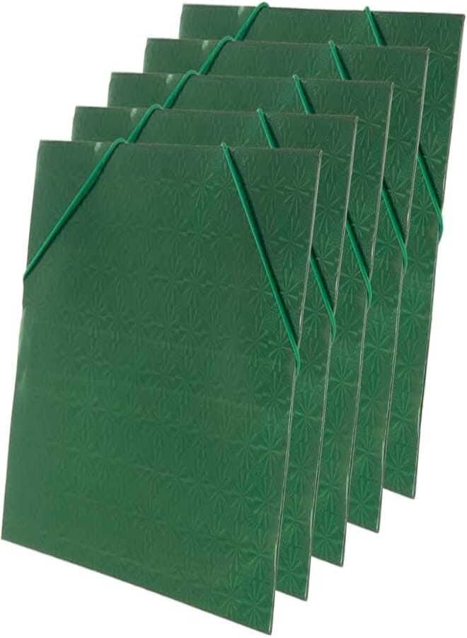 3A Cardboard Appreciation Certificate Holder 23X32cm Set Of 5 Pieces - Green 4161-1
